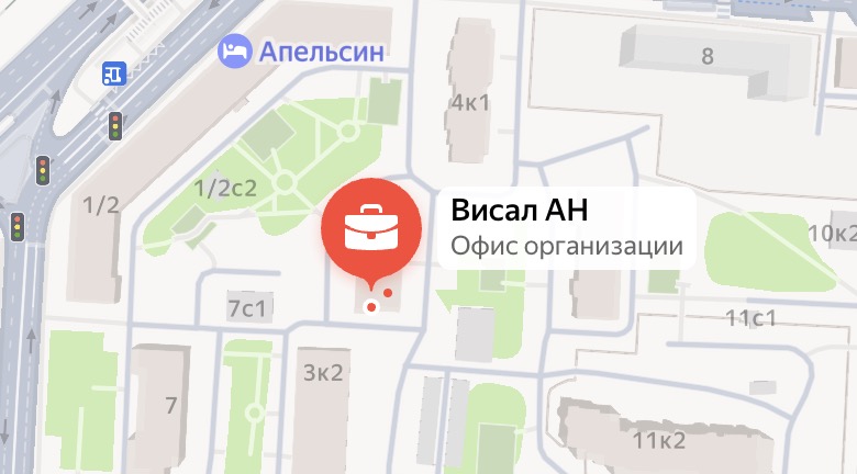 Расположение склада Висал АН на карте Москвы, улица Сайкина, дом 1